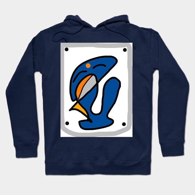 Blue Shark Hoodie by Gizi Zuckermann Art